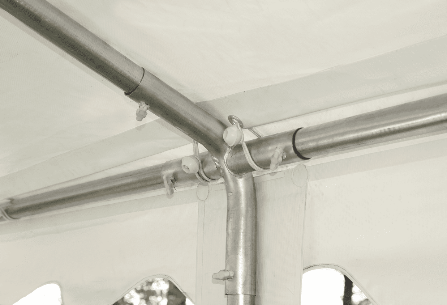 ShelterLogic Heavy-Duty Waterproof Canopy - 20x30 White Outdoor Wedding Party Tent w/Enclosure