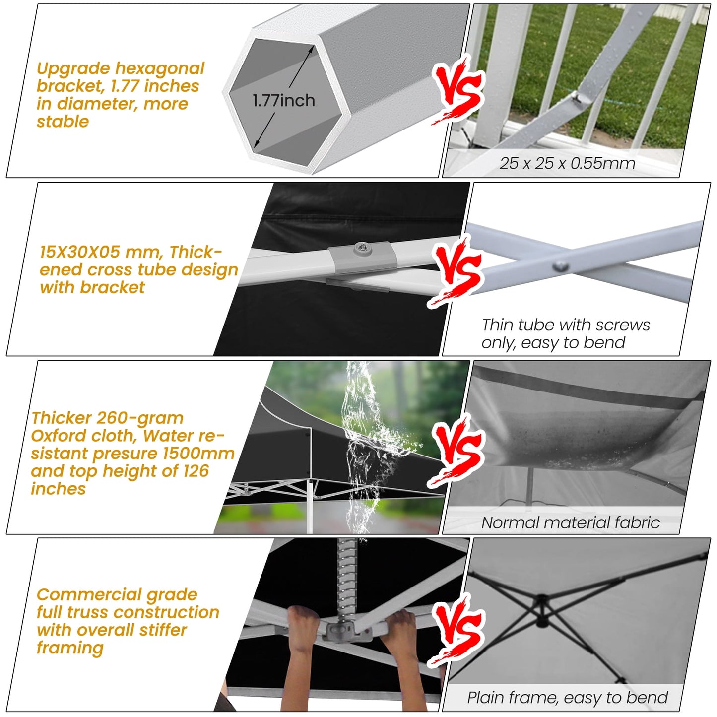 COBIZI 10x20 Pop up Heavy Duty Canopy Tent with 6 Removable Sidewalls,Party Tent for Weddings,Beaches,Outdoor Events,Commercial Seasonal Wind UV 50+& Waterproof&Sunburn Protection,Gray