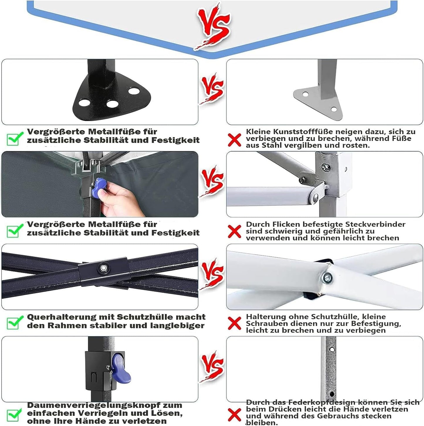 COBIZI 10X10 Pop-up Waterproof Canopy with Mesh Window, Carry Bag, Easy to Carry, 4 Removable Sidewalls, 4 Stakes & Ropes, Outdoor Tents for Party/Exhibition/Picnic,Gray