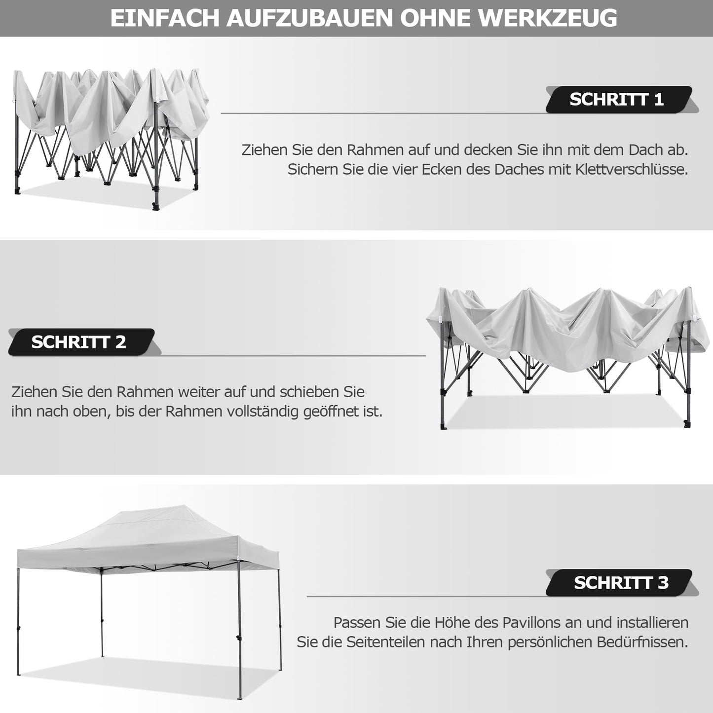 COBIZI 10 x 15 Heavy Duty Pop-up Canopy Tent with Adjustable Height, Waterproof and Instant Outdoor Shelter, Summer Canopy for Beach,Party,Camping Includes 4 Sandbags, and Carrying Bag,Blue