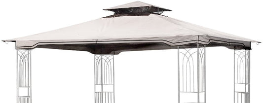 Gray Replacement Gazebo Canopy for 10 x 12 Regency II Patio Gazebo; Easily Update Your Gazebo