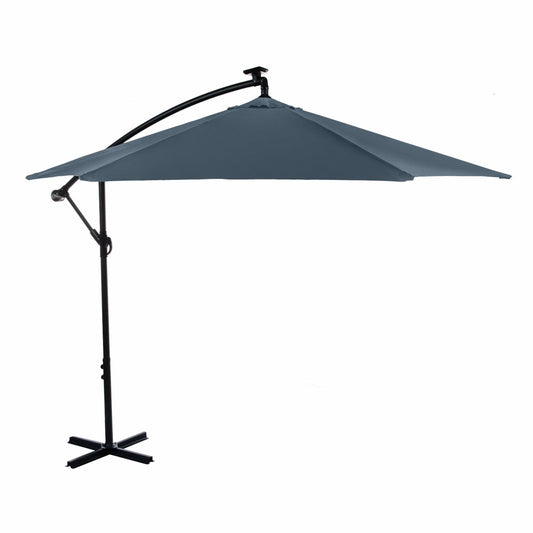 Greemotion Glam 10Ft Navy Cantilever Fabric Outdoor Patio Umbrella