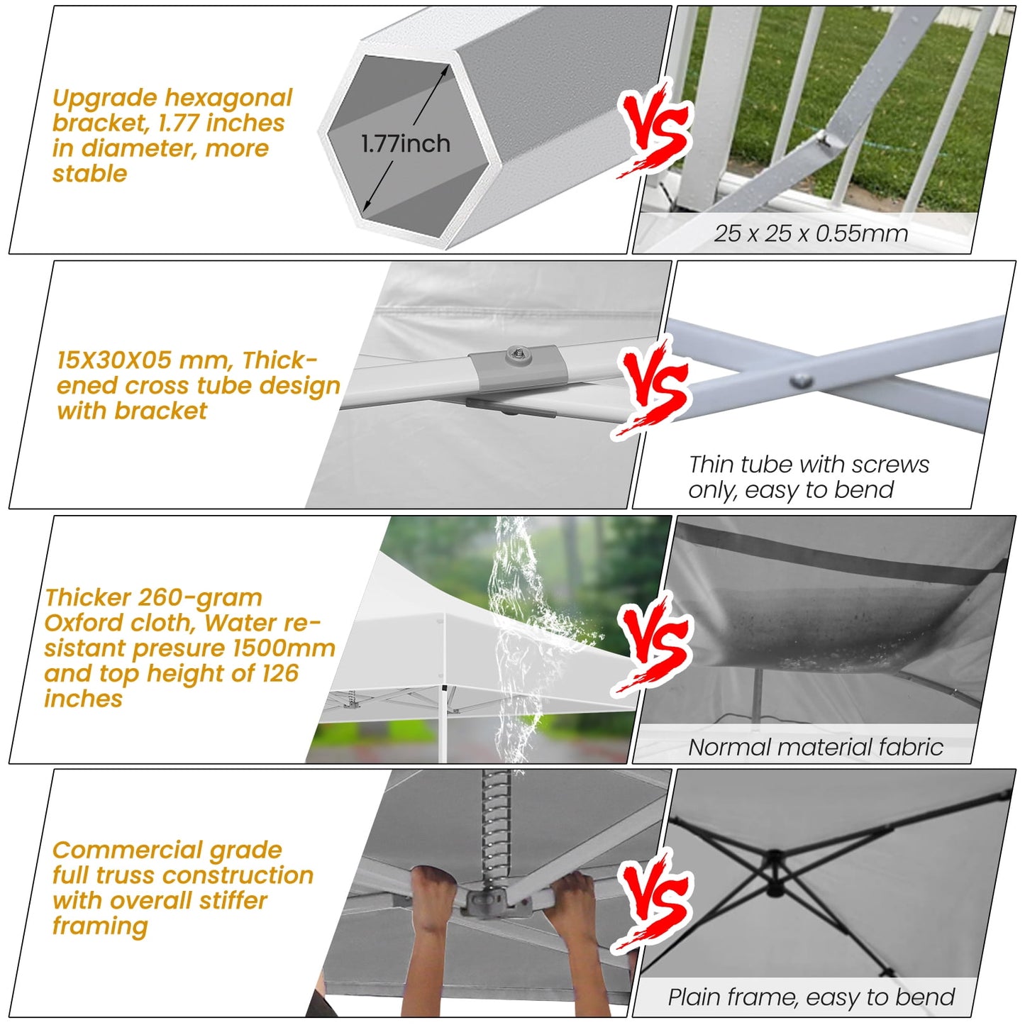 COBIZI 10x20 Pop up Heavy Duty Canopy Tent with 6 Removable Sidewalls,Party Tent for Weddings,Beaches,Outdoor Events,Commercial Seasonal Wind UV 50+& Waterproof&Sunburn Protection,Gray